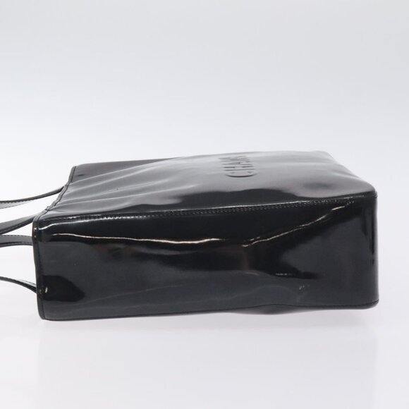 CHANEL Tote Bag Enamel Black Gold CC Auth - Picture 5 of 16